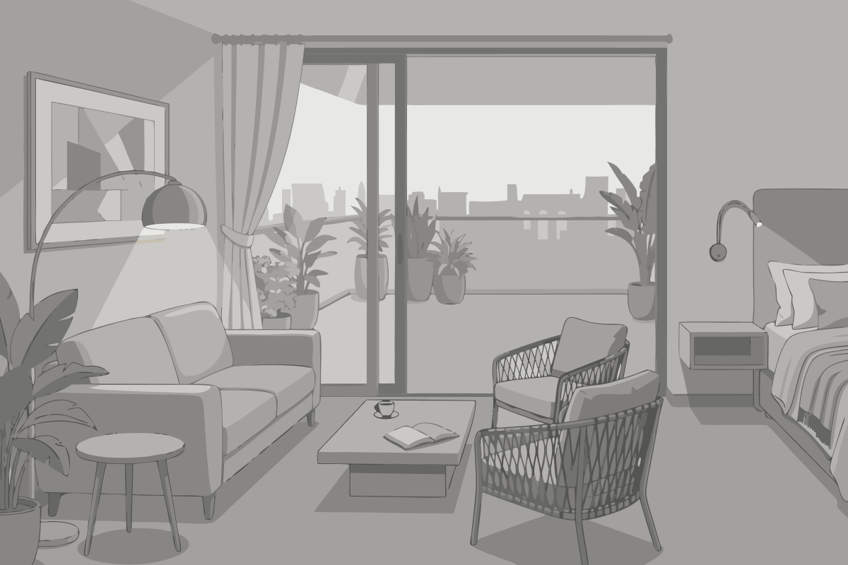 Apartamento Deluxe de 3 Quartos